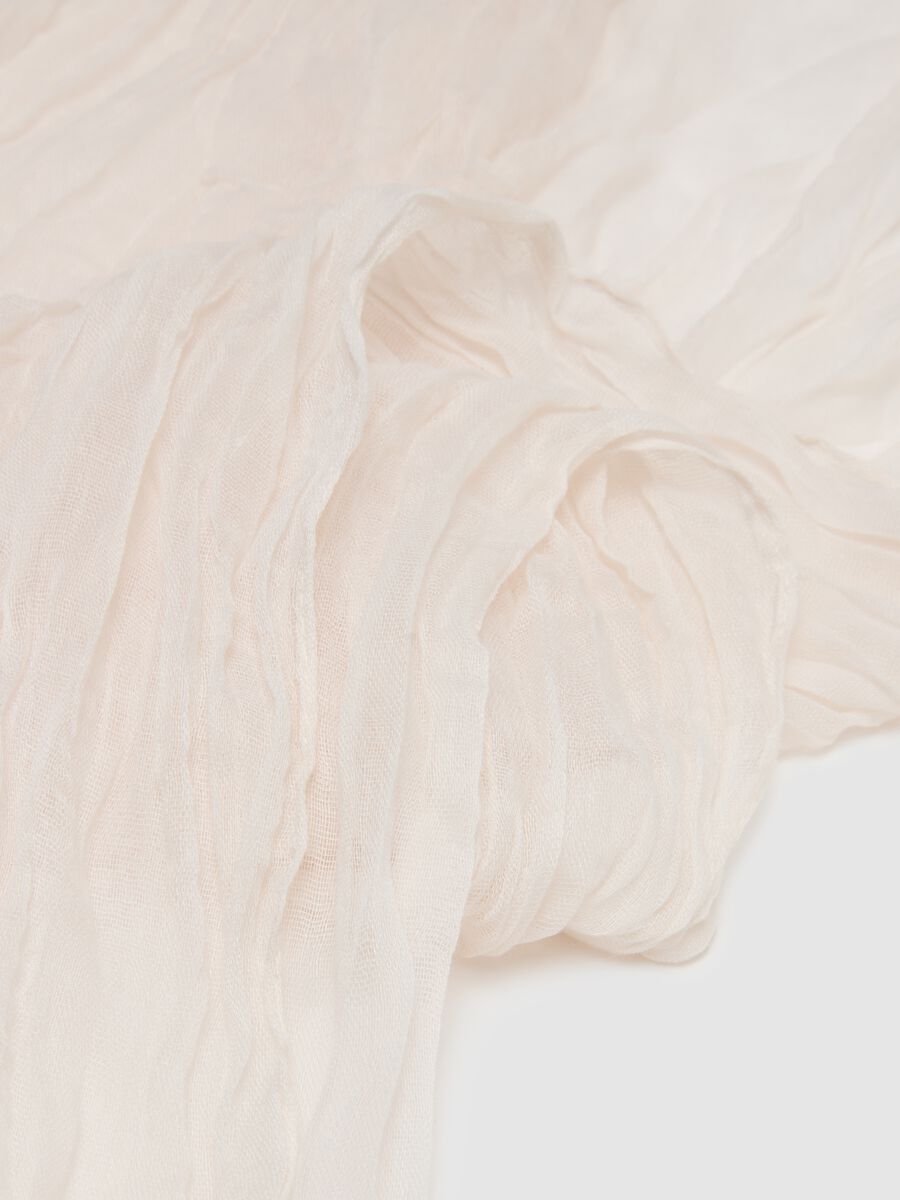 Sciarpa leggera bianca regular fit_2