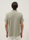 Green slim-fit short-sleeve pure cotton polo shirt_3