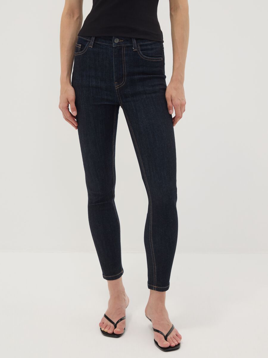 Blue denim skinny-fit jeans in stretch cotton_2