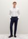 Blue Pinstripe Slim Fit Twill Trousers_0