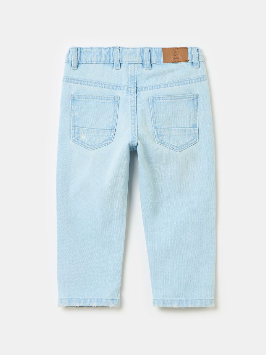 Cotton jeans with abrasions_1