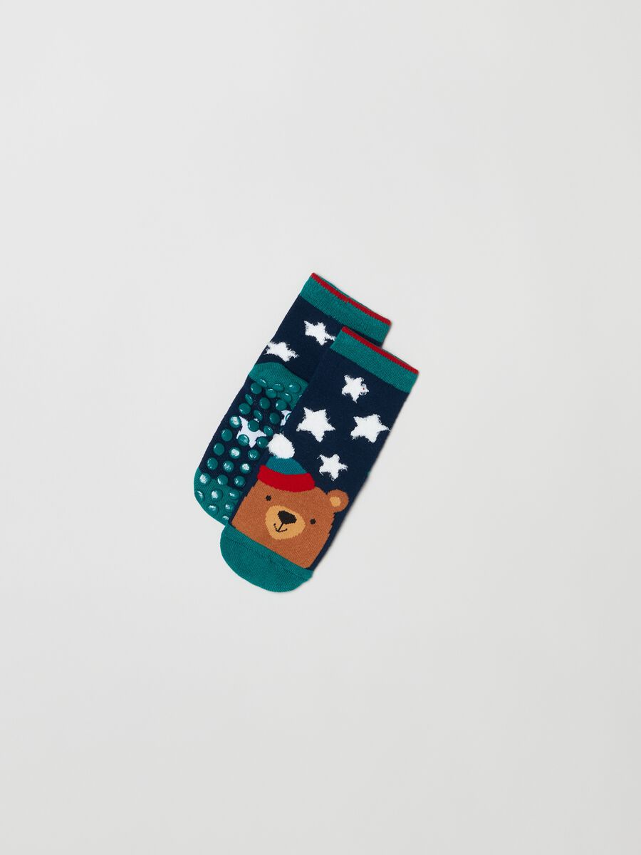 Pack dos calcetines antideslizantes motivo navideño_1
