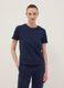 Blaues Kurzarm-T-Shirt aus reiner Baumwolle, Regular Fit_2