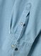 Light blue denim pure cotton shirt regular fit with pockets_5