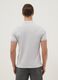 Grey slim fit short sleeve pure cotton polo_2