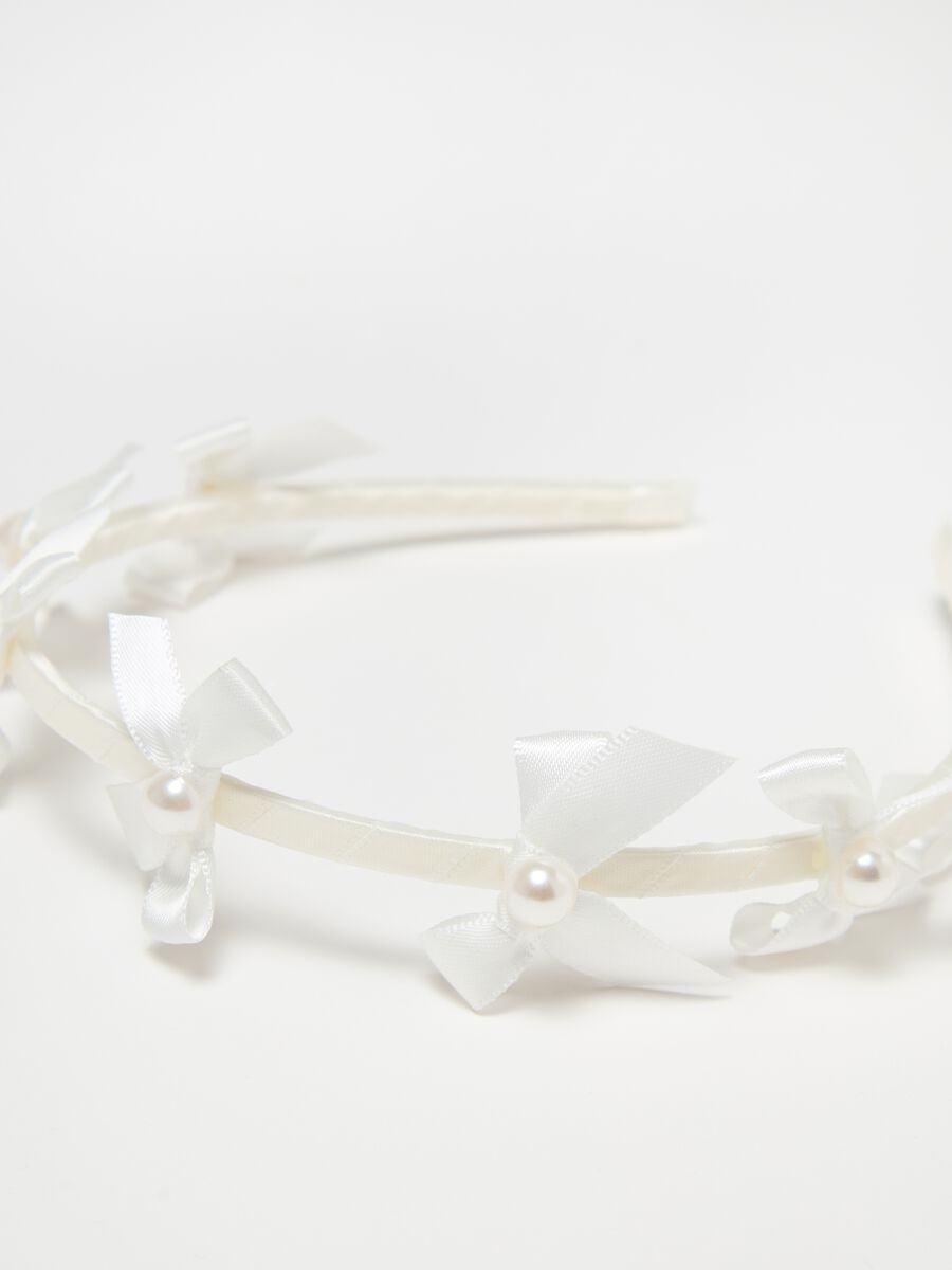 Alice band with bows and beads_1