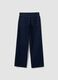 Blue denim wide-leg jeans in pure cotton_1