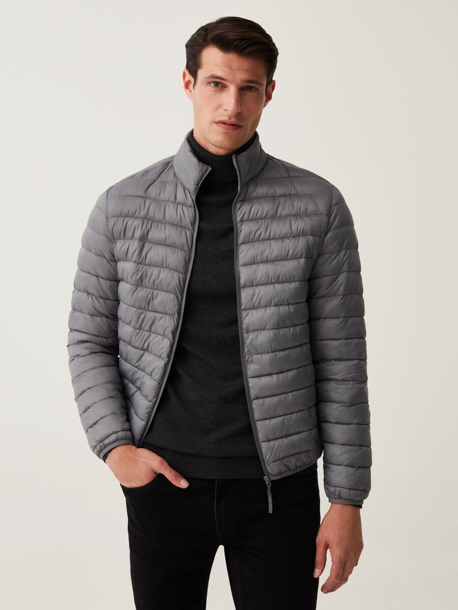 Ultralight down jacket with high neck_1