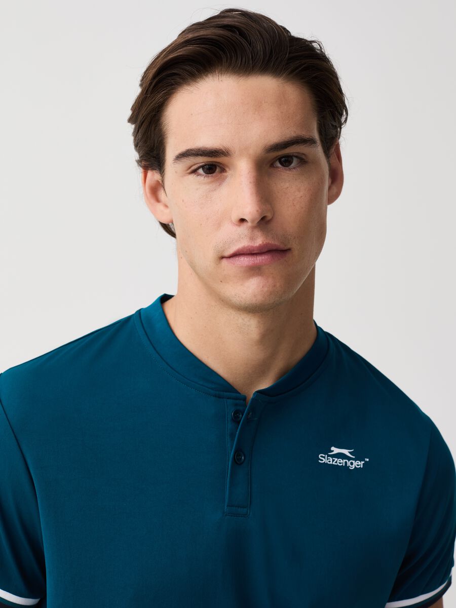 Slazenger tennis polo shirt with mandarin collar_1