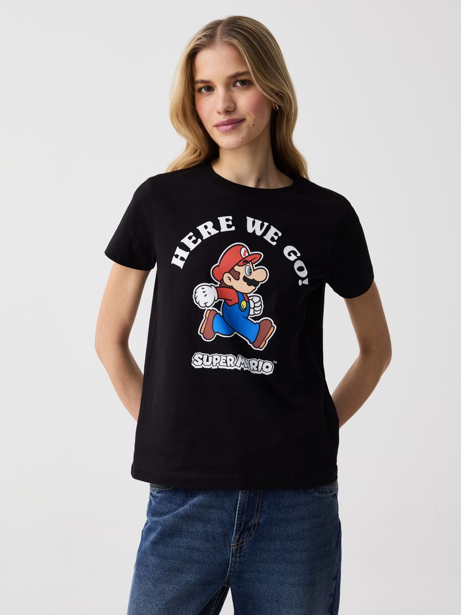 Camiseta de algodón con estampado Super Mario™_0