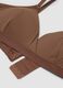 Beige triangle bra with removable padding in stretch fabric_5