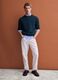 Green crew-neck pure merino wool jumper, regular fit_1