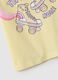 Camiseta amarilla de ni&ntilde;a regular fit de puro algod&oacute;n con estampado_3