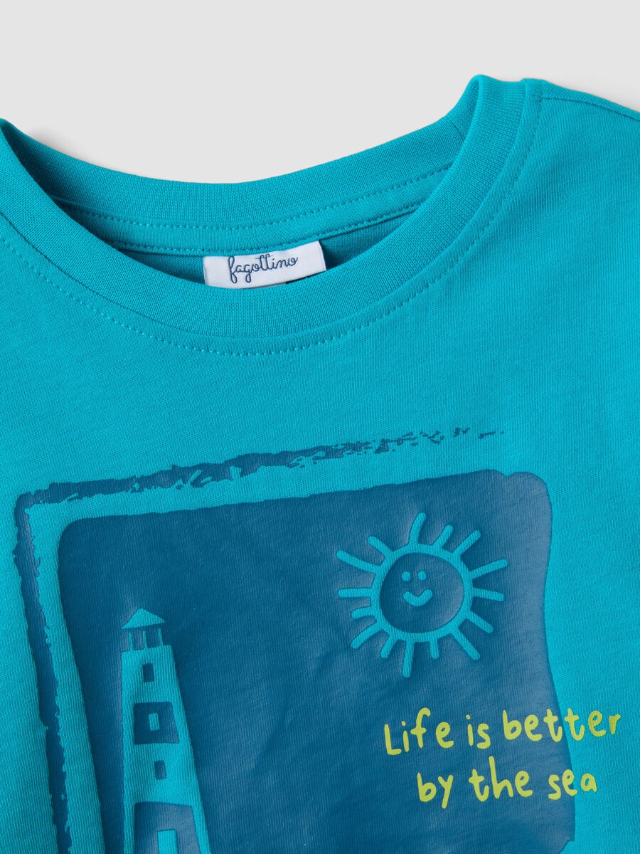 Light Blue Organic Cotton Short-Sleeve T-Shirt_2