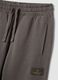 Cal&ccedil;as jogger cinzentas em algod&atilde;o puro, corte oversized, para rapaz_4
