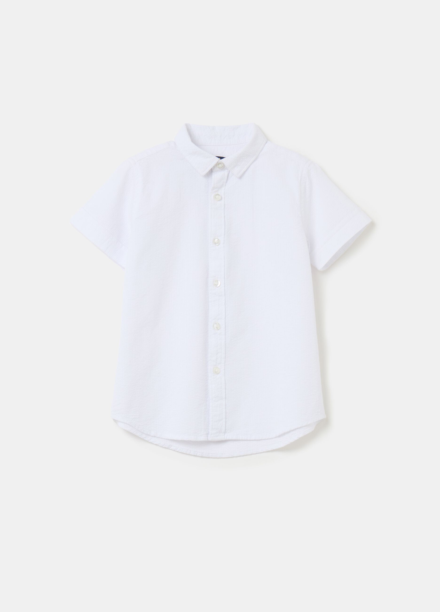Cotton shirt with stripes