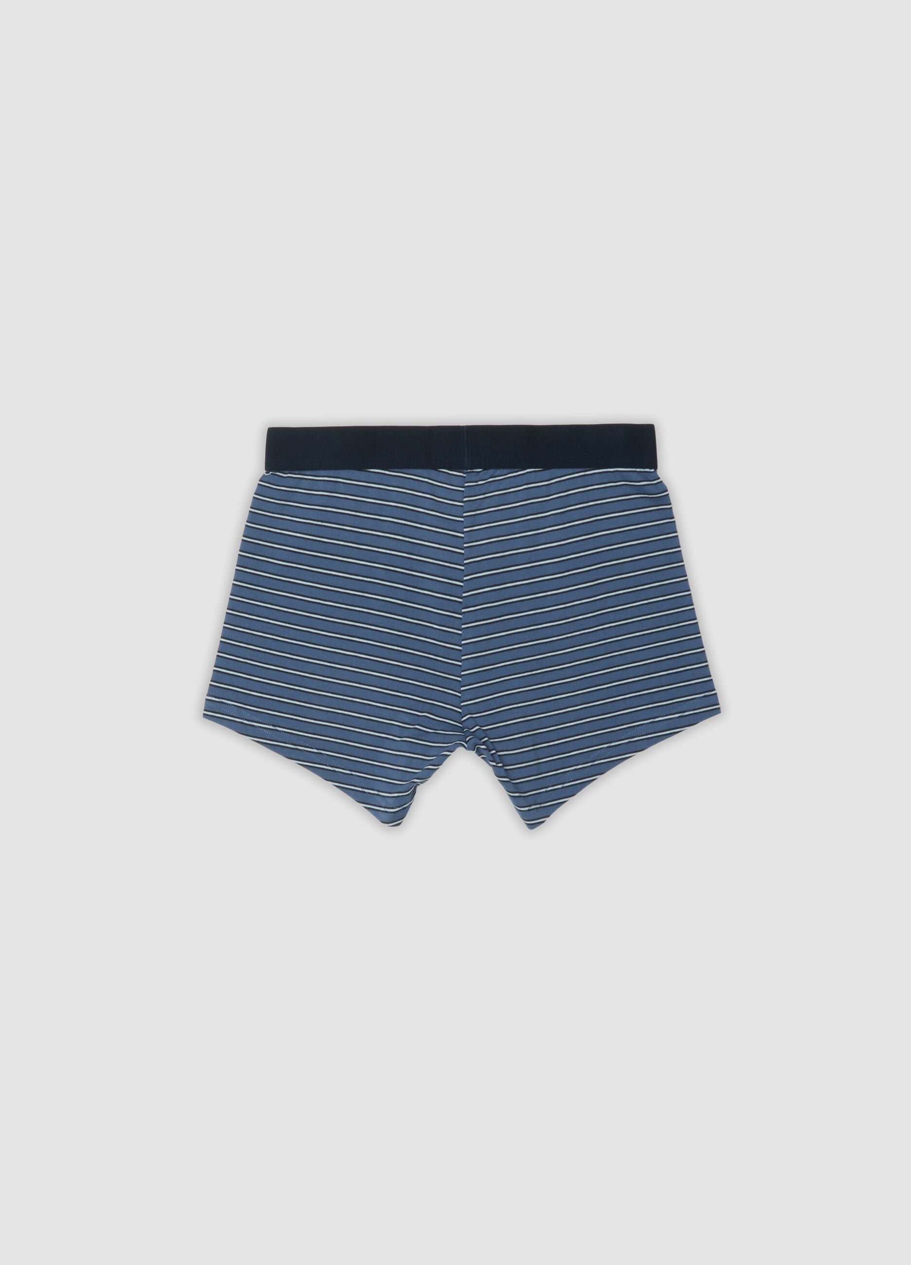 Multipack of five multicolour organic stretch-cotton boxers
