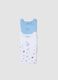 3-pack of blue sleeveless organic cotton bodysuits_3