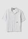 White striped cotton-blend oversized shirt_5
