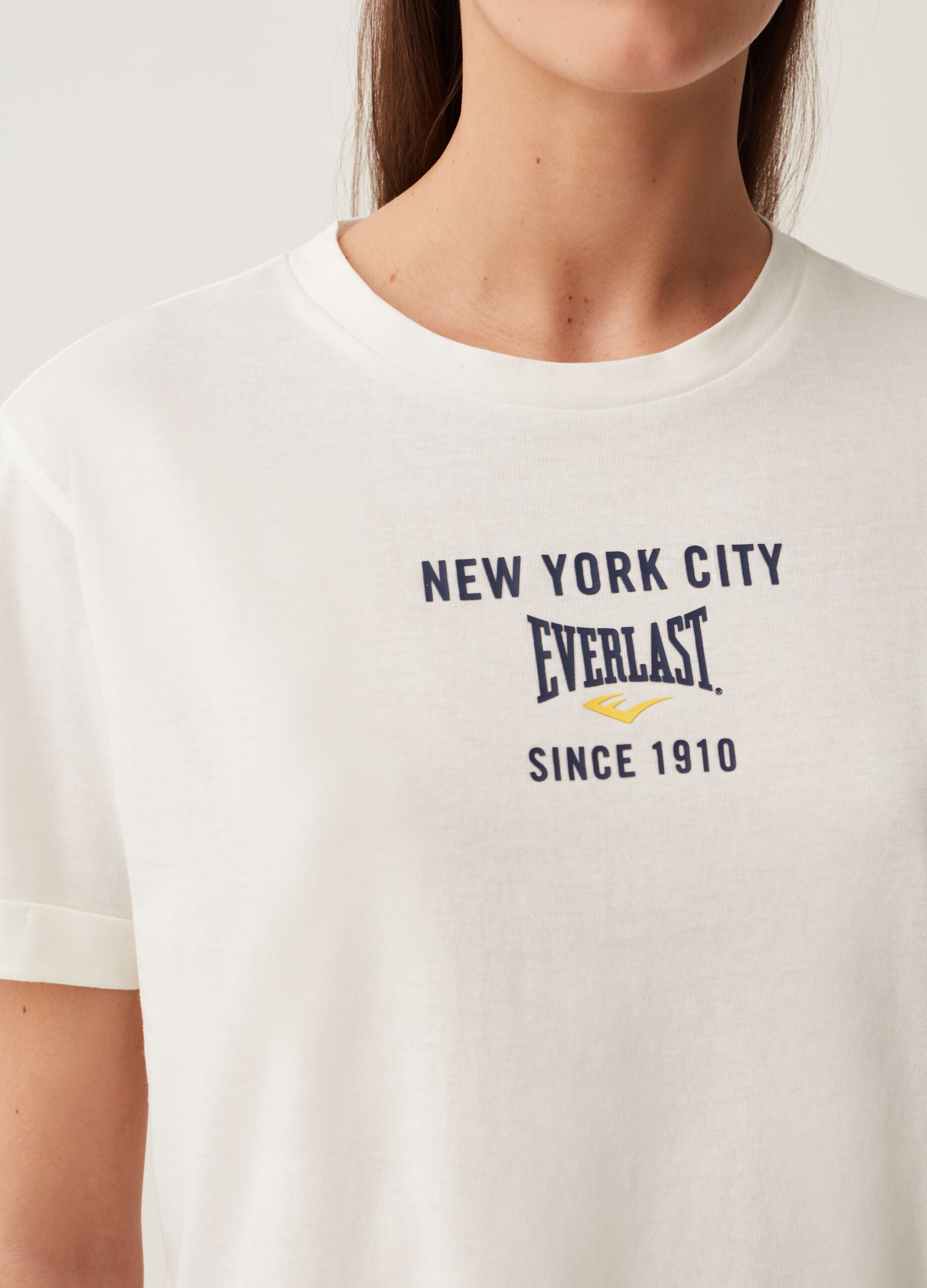 Camiseta de algodón estampado Everlast