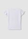 T-shirt in cotone elasticizzato bianco da bambina con Hello Kitty_1