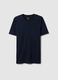 T-shirt azul de algod&atilde;o puro, regular fit_4