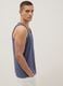 Blue pure cotton vest top_3