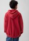 Kinder Kapuzenpullover aus roter Baumwollmischung Regular Fit mit Logo_2
