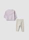 Violettes Set aus Bio-Baumwolle mit Sweatshirt und Leggings f&uuml;r Baby-M&auml;dchen_1