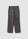 Jeans grigi straight in denim di misto cotone, lyocell e viscosa per ragazza_1