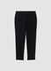 Pantaloni formali neri in viscosa elasticizzata slim fit_4