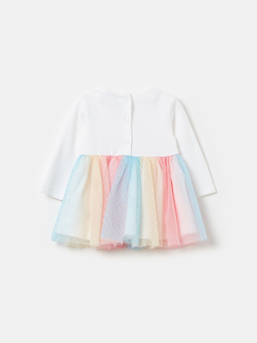 Dress with multicoloured tulle skirt_1