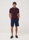 Blue chino bermuda shorts in stretch cotton_0
