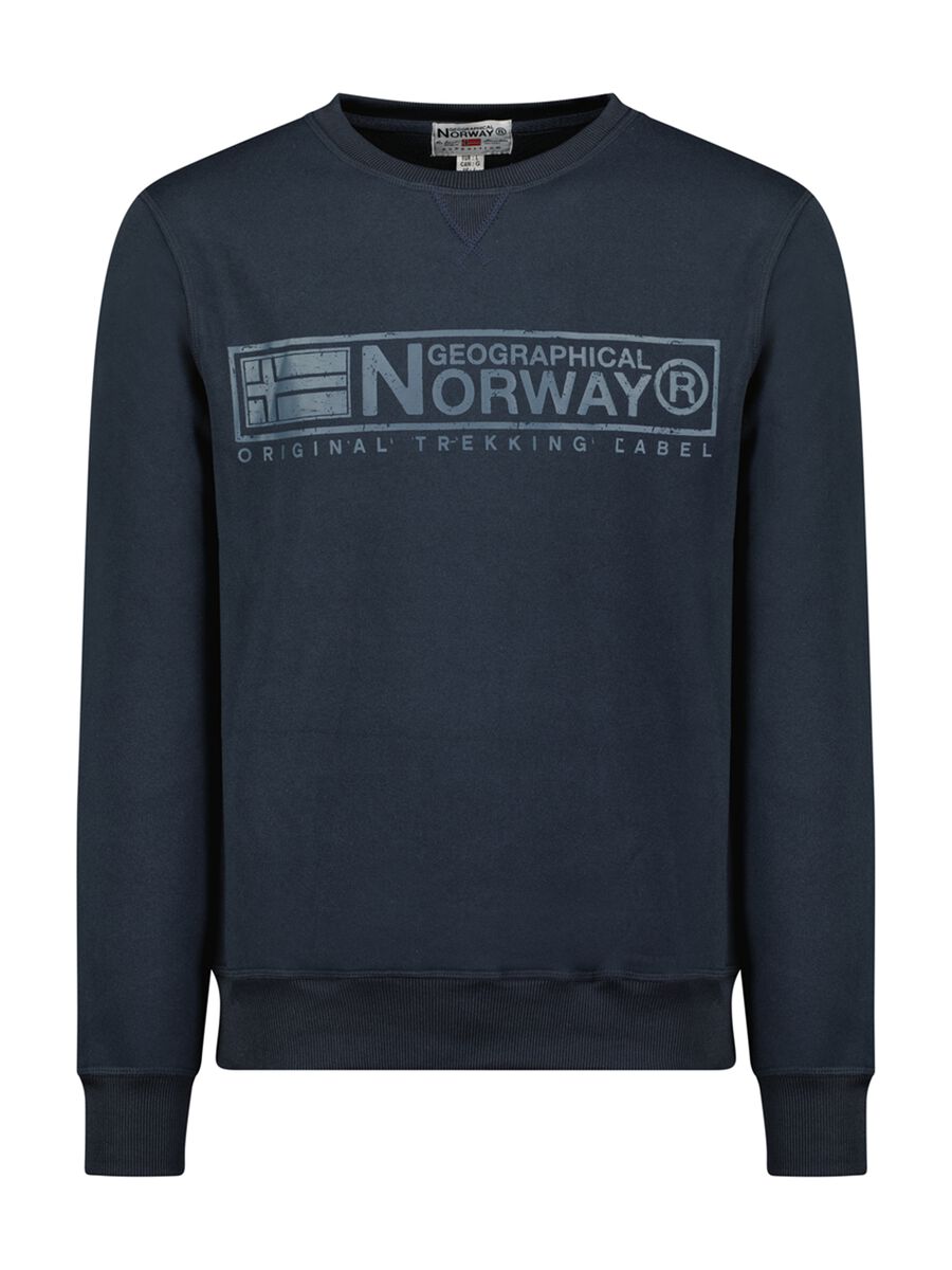 Sweatshirt with Geographical Norway print and round neck_0