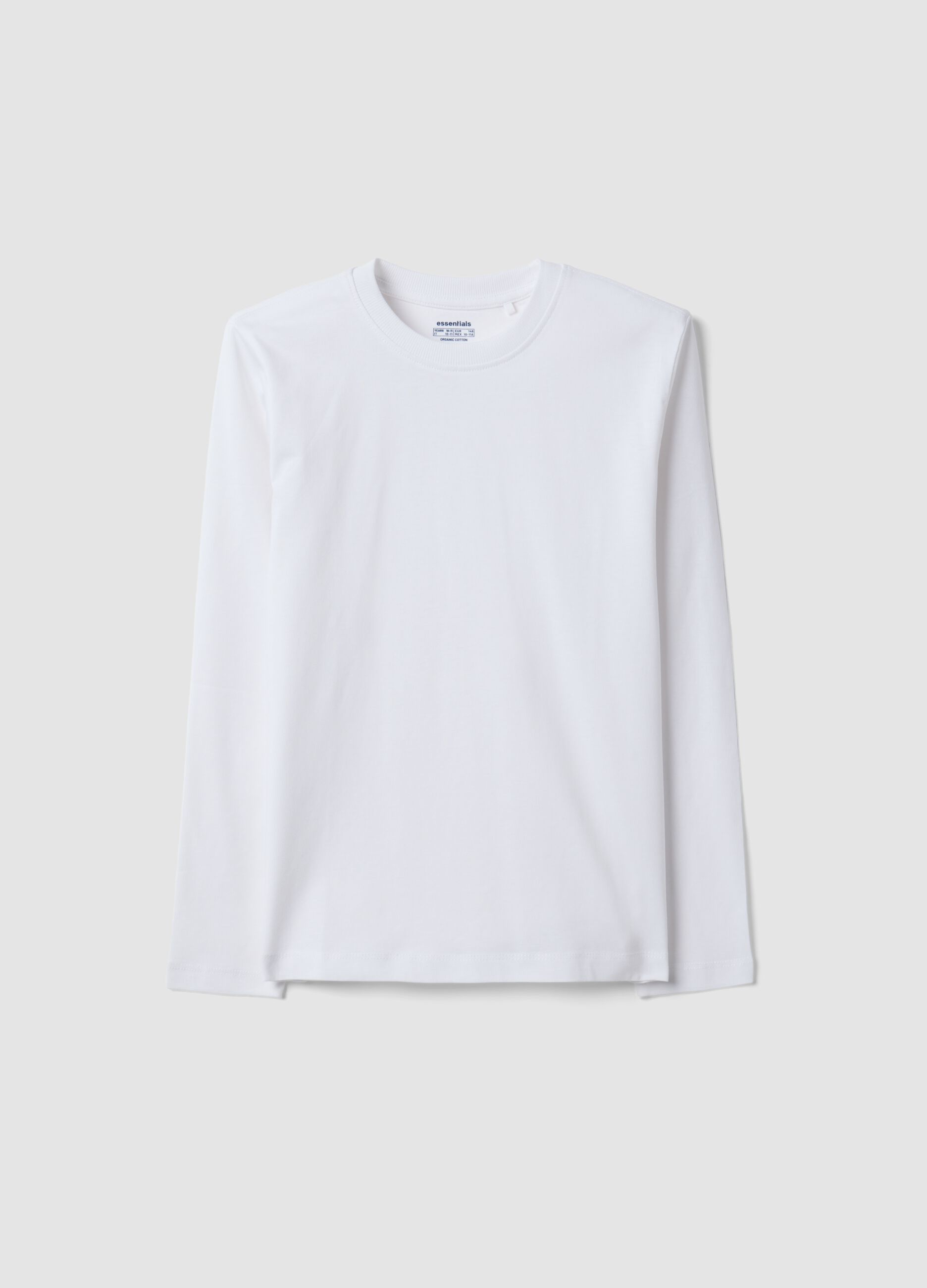 &Lambda;&epsilon;&upsilon;&kappa;ό &mu;&alpha;&kappa;&rho;&upsilon;&mu;ά&nu;&iota;&kappa;&omicron; T-shirt &alpha;&pi;ό 100% &omicron;&rho;&gamma;&alpha;&nu;&iota;&kappa;ό &beta;&alpha;&mu;&beta;ά&kappa;&iota;, regular fit, &gamma;&iota;&alpha; &alpha;&gamma;ό&rho;&iota;&alpha;