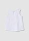 White pure cotton tank top for girls regular fit with cherries_1
