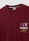 Red 100% cotton Miami Heat print T-shirt_5