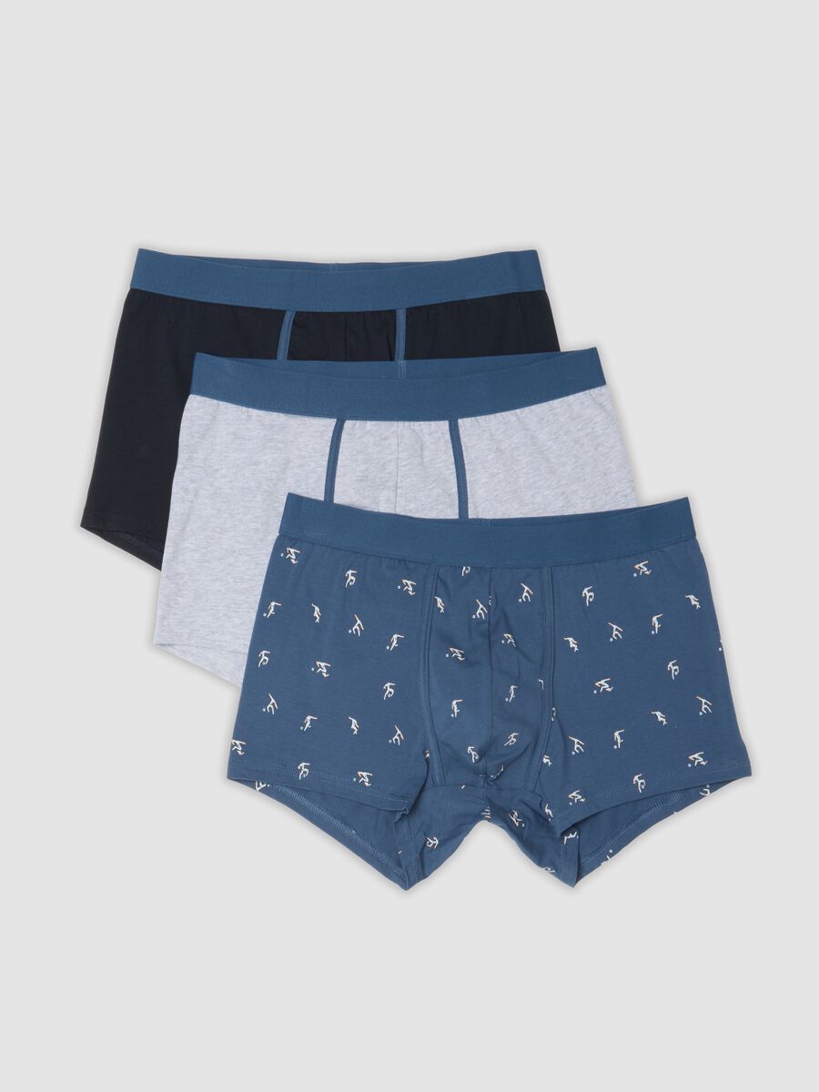 3-pack of blue organic stretch cotton jersey boxer shorts_0