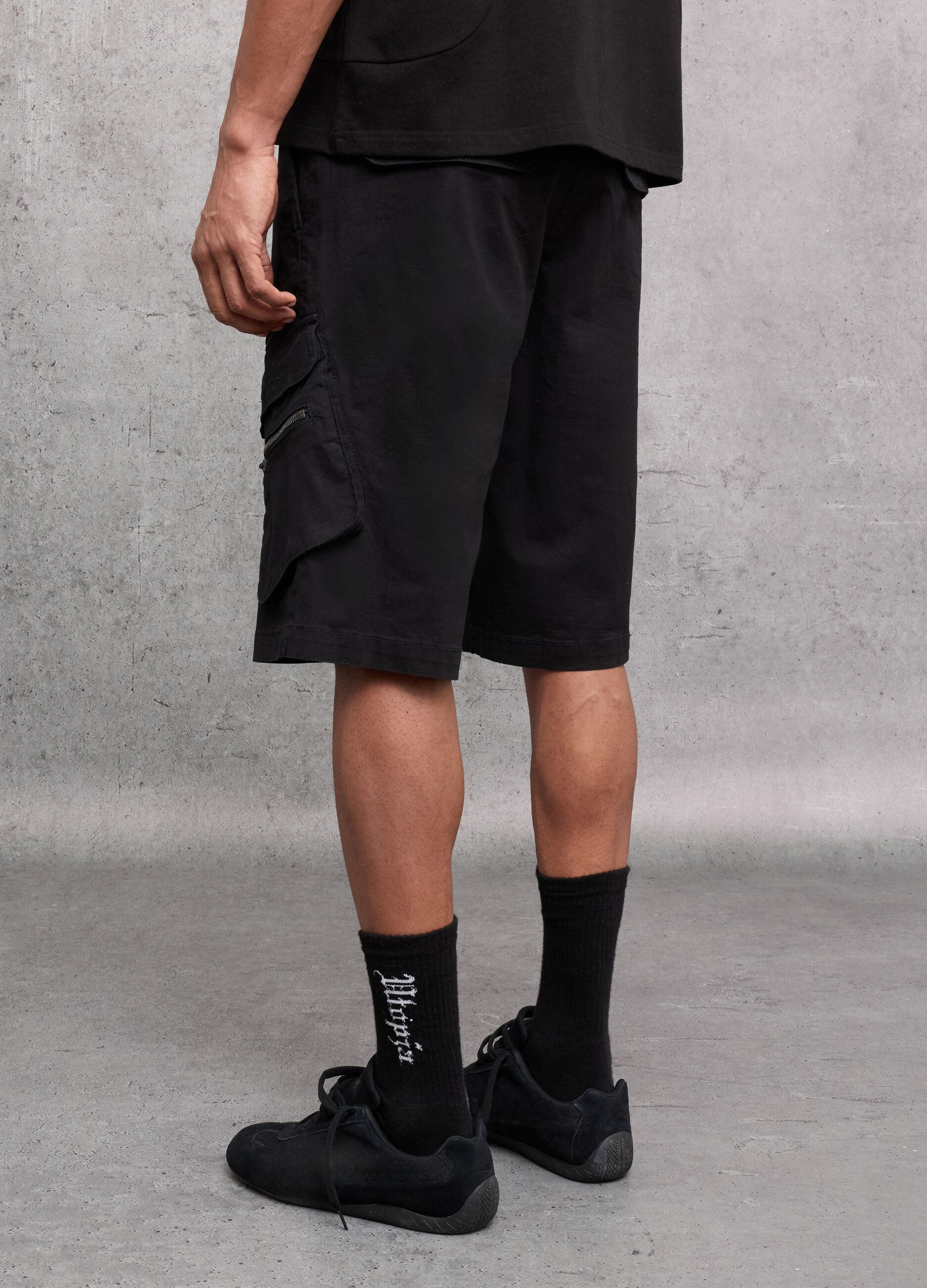 Black Cargo Shorts