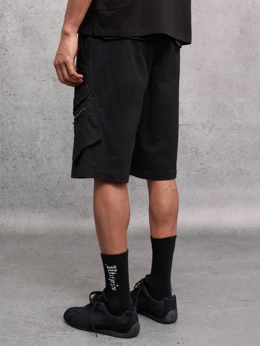 Black Cargo Shorts_2