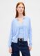 Blauer Baumwollmix-Cardigan_0