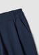 Blue stretch viscose trousers, regular fit_1