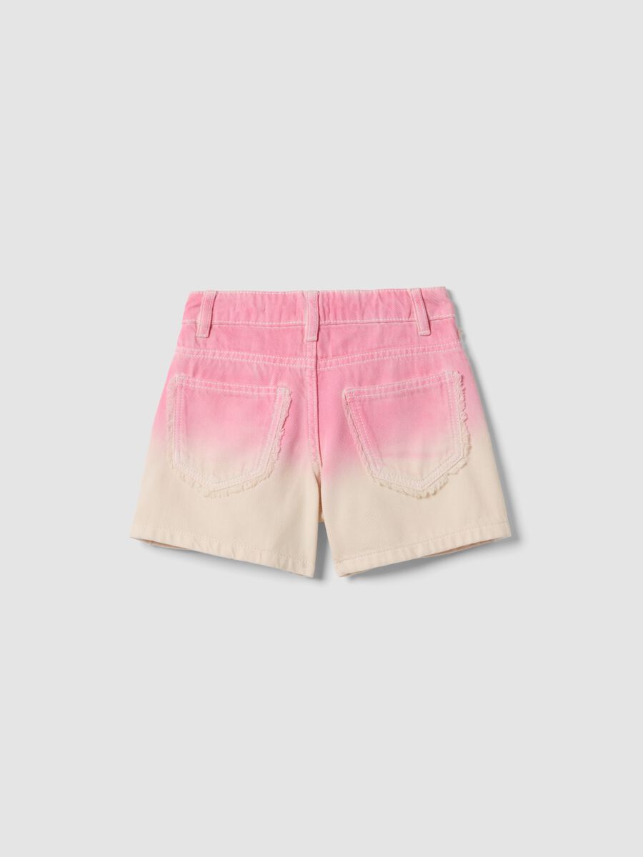 Mehrfarbige M&auml;dchen-Shorts aus reiner Baumwolle, Regular Fit_4