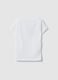 T-shirt branca slim fit de algod&atilde;o el&aacute;stico para meninas com frase_4