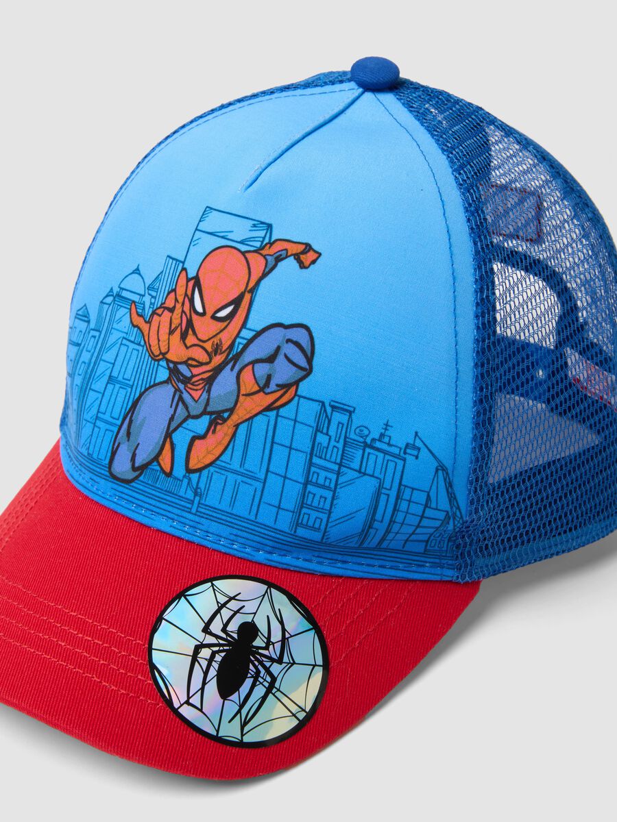 Multicolour Fabric Cap for Spider-Man Kids_2
