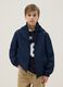 Boys' blue jacket with hood, regular fit_0