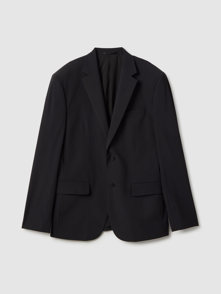 Black slim fit blazer_4