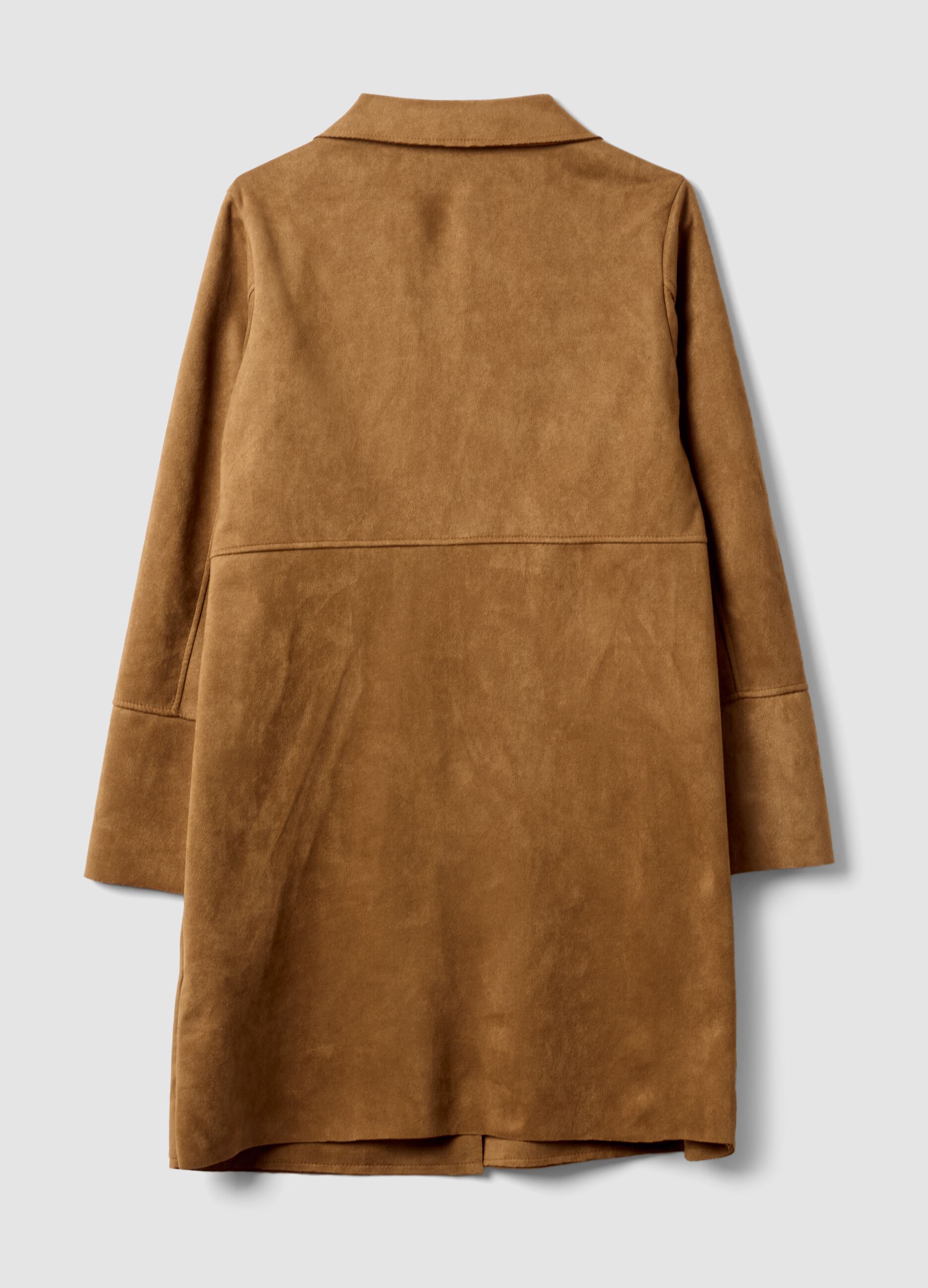 Brown Ultralight regular-fit jacket with lapels and two pockets