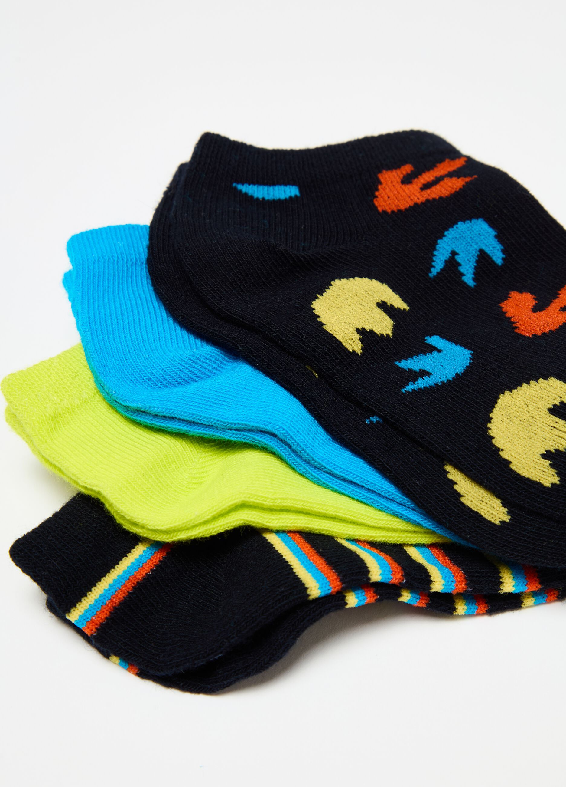 Pack cinco calcetines cortos de algodón orgánico