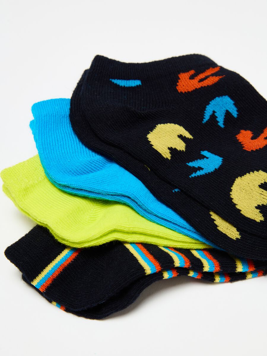 Five-pair pack short socks in organic cotton_2